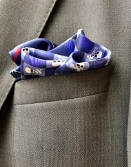 Skulls & Crossbones navy sea in pocket
