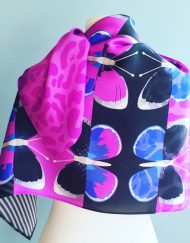 Fuschia Flighty ultra violet scarf