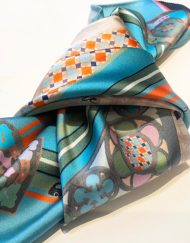 Gothic verdigris neckerchief tied